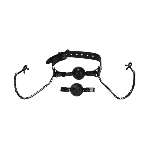 Ball Gag & Nipple Clips