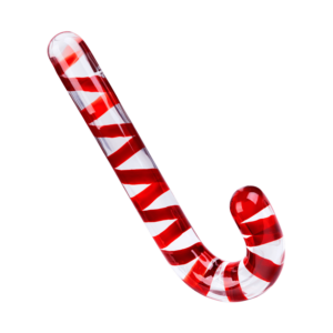 Dildo in Zuckerstangen-Optik