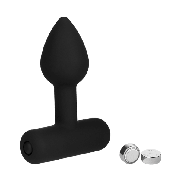 Analplug mit Vibro-Bullet aus Silikon