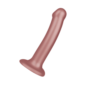 Soft Silicone Dildo Metallic - Size M