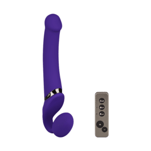 Vibrating Bendable Strap-On - Size M