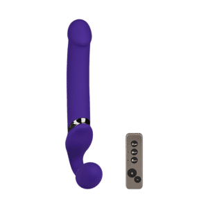 Vibrating Bendable Strap-On - Size XL