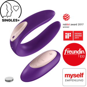 Satisfyer Double Plus Remote aus Silikon