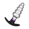 Edelstahl-Analplug mit Silikonbasis