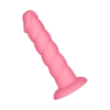 Gerippter Dildo aus Silikon