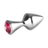 Kleiner Aluminium-Plug mit Kristall