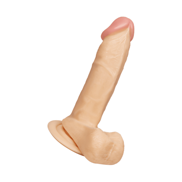 Flexibler Naturdildo mit Saugfuß