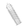 Penishülle mit Rippen- und Noppenstruktur