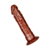 Naturdildo mit Aderung und Saugfuß
