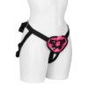 Pink Velvet Strap-On Harness