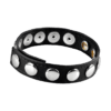 8 Snap Fastener Leather Strap