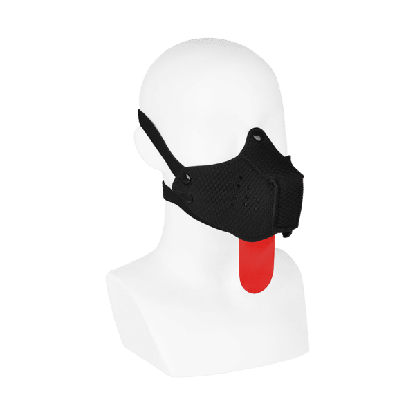 Maske im Maulkorb-Design