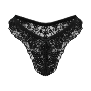 Ouvert-Slip mit floraler Spitze