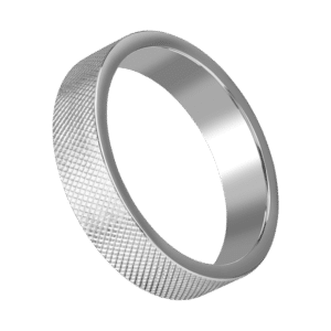 Massiver Ring mit Rautenmuster