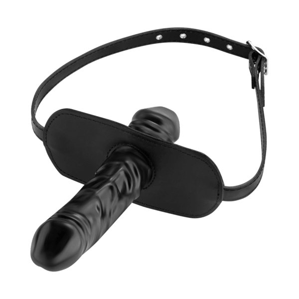 Knebel mit Doppeldildo