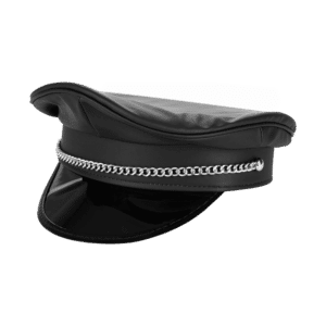 Polizei-Mütze in Leder-Optik