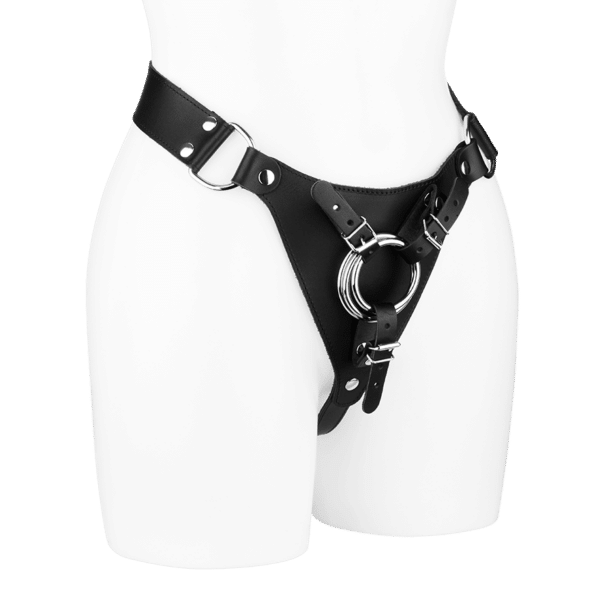 Strap-On-Geschirr aus Leder