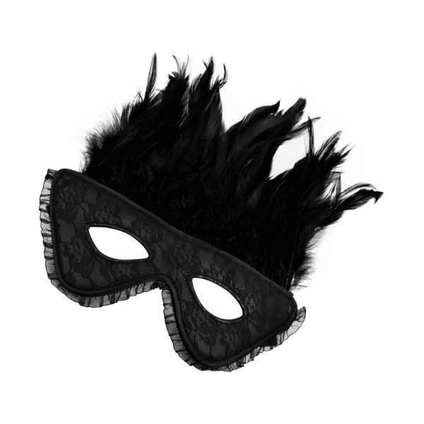 Verführerische Maske mit Federn