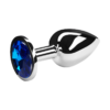 Metall-Analplug mit Kristall