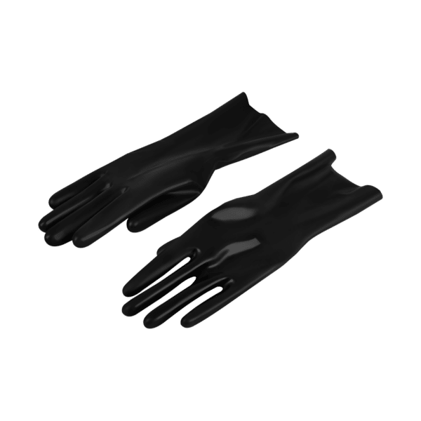 Glänzende Latex-Handschuhe