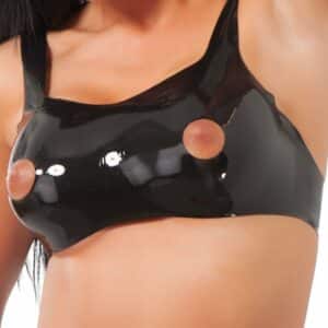 Latexbustier mit Cut Outs